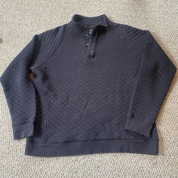 Eddie Bauers Mens Medium Quarter Button Up - Picture 1 of 4